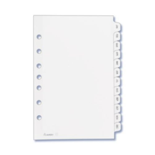 Avery 5.5" x 8.5" Mini White Jan-Dec Tab Pre-printed Tab Dividers 1 set - 11315 - Clearance Sale