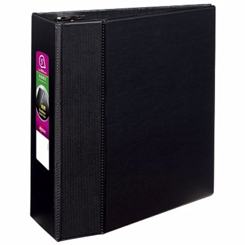 Avery 5" Black Durable EZD Ring Binders 2pk - 07901