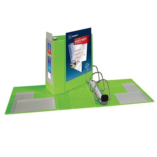 Avery 5" Chartreuse Heavy-Duty View Binders with Locking One Touch EZD Ring 2pk - 79815