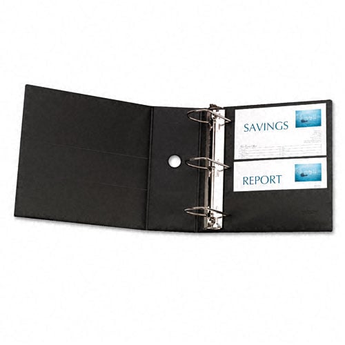 Avery 5" Black Durable EZD Ring Binders with Label Holders 2pk - 08901
