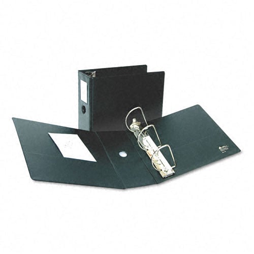 Avery 5" Black Durable EZD Ring Binders with Label Holders 2pk - 08901