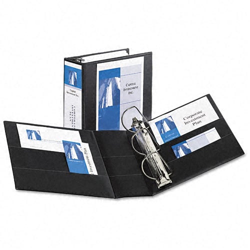 Avery 5" Black Durable View Binders with EZD Rings 2pk - 09900