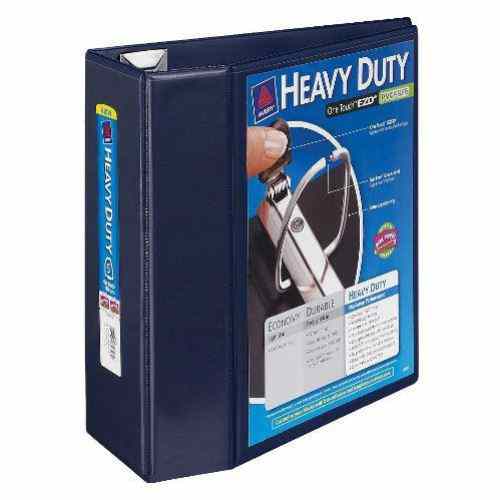 Avery 5" Navy Blue One Touch Heavy Duty EZD View Binders 2pk - 79806