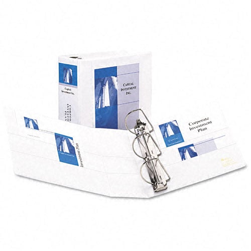 Avery 5" White Durable View Binders with EZD Rings 2pk - 09901