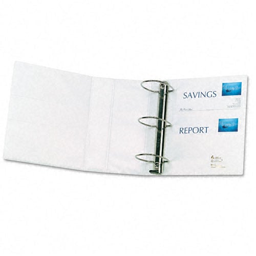 Avery 5" White One Touch Plain Package EZD View Binders 2pk - 79106