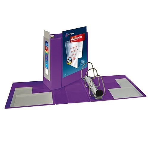 Avery Purple Heavy-Duty View Binders with Locking One Touch EZD Ring