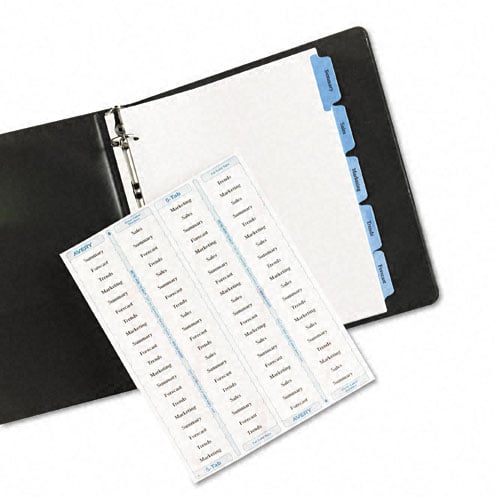 Avery 5-tab Blue 11" x 8.5" White Dividers 5pk - 11410