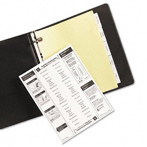 Avery 5-tab Buff Paper WorkSaver Big Tab Clear Dividers - 23281