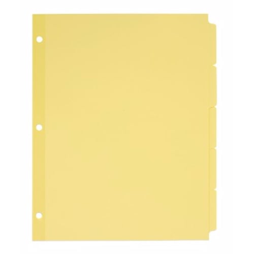 Avery 5-tab Buff Write-On Plain Tab Dividers 36pk - 11501 - Clearance Sale
