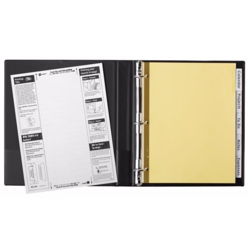 Avery 5-tab Clear Dividers Buff Paper WorkSaver Big Tab - 11110