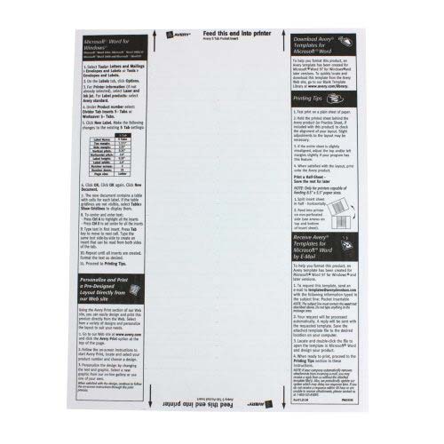 Avery 5-tab Clear Insertable WorkSaver Pocket Dividers - 11271
