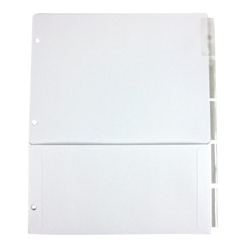 Avery 5-tab Clear Insertable WorkSaver Pocket Dividers - 11271