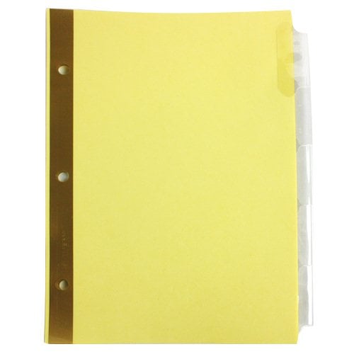 Avery 5-tab Clear WorkSaver Insertable Tab Dividers - 11102