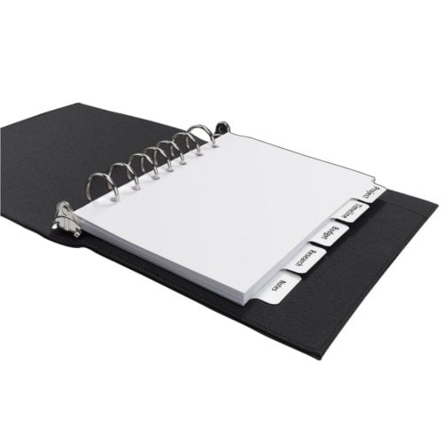 Avery 5-Tab Index Maker Clear Label Dividers with White Tabs - 1 Set