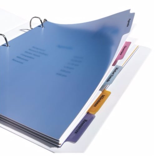 Avery 5-tab Multicolor 11" x 8.5" Translucent Dividers 1 set - 11452