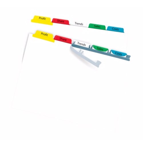 Avery 5-tab Multicolor 11" x 8.5" White Dividers 1 set - 11406