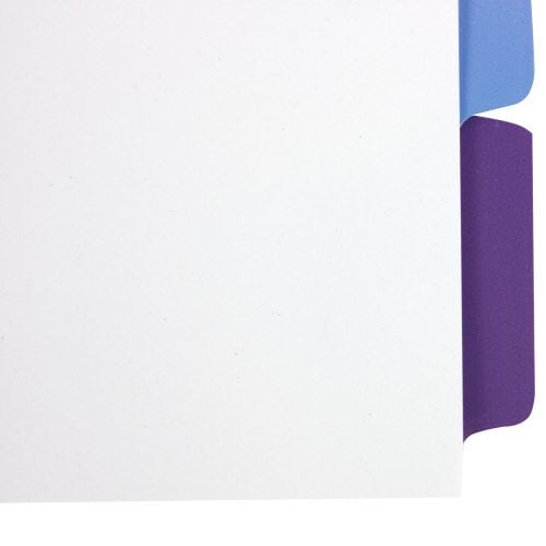 Avery 5-Tab Multicolor Clear Label Unpunched Dividers (25pk) - 11998