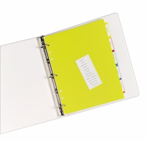 Avery 5-tab Multicolor Plastic Index Tab Dividers 1 set - 23080