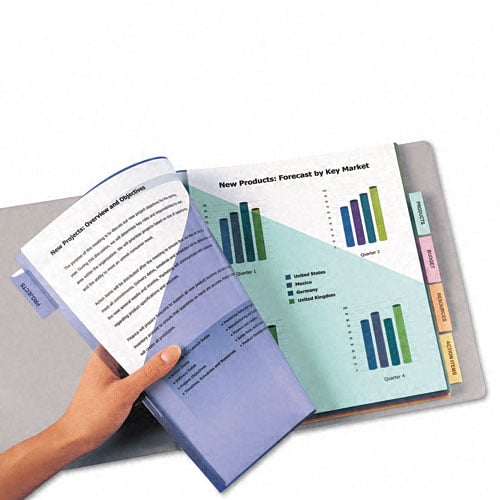 Avery 5-tab Multicolor WorkSaver Big Tab 2 Pocket Dividers - 11906