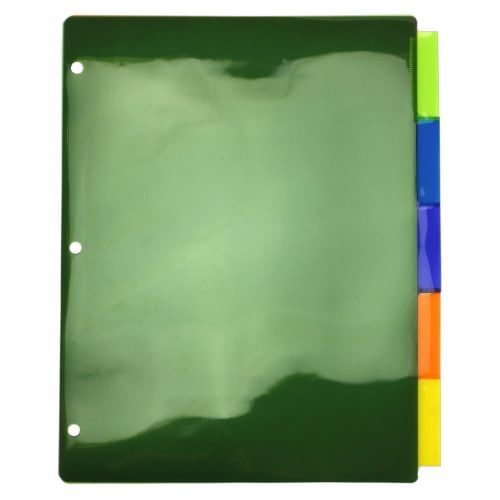 Avery 5-tab Multicolor WorkSaver Big Tab Plastic Dividers - 11900