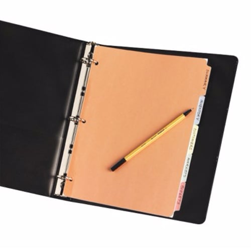 Avery 5-tab Multicolor Write-On Plain Tab Dividers 36pk - 11508 - Clearance Sale