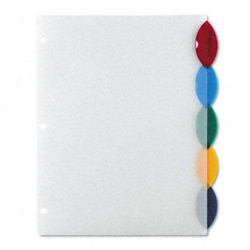 Avery 5 tab Style Edge Insertable Tab Reference Dividers - 11200