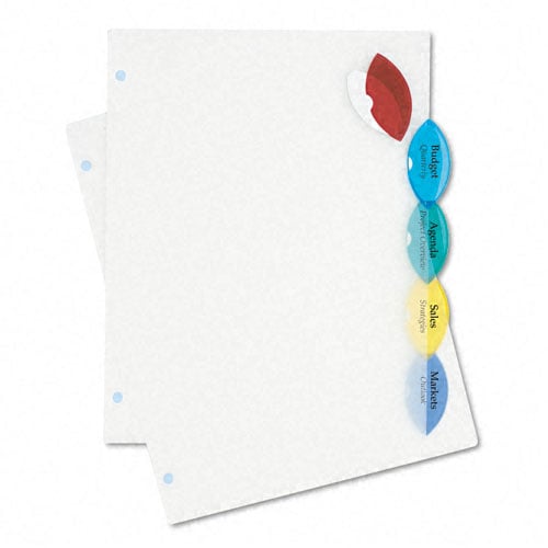 Avery 5 tab Style Edge Insertable Tab Reference Dividers - 11200