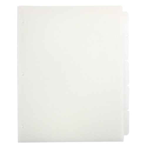 Avery 5-tab Translucent 11" x 8.5" Translucent Dividers 1 set - 11449