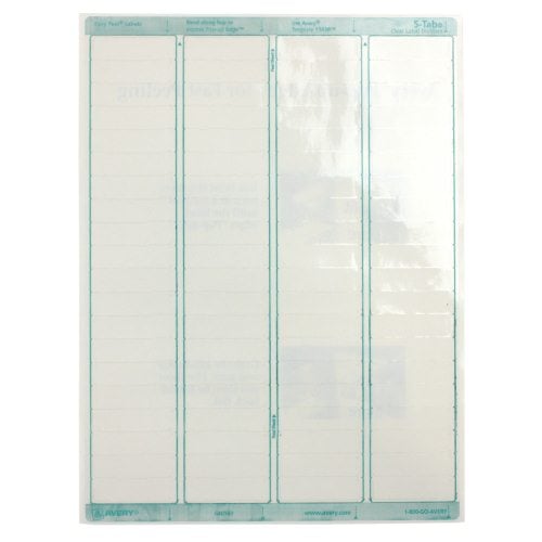 Avery 5-tab Translucent 11" x 8.5" Translucent Dividers 1 set - 11449