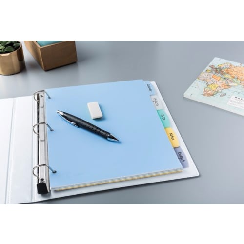 Avery 5-tab Translucent Durable Write-On Reference Index - 16170