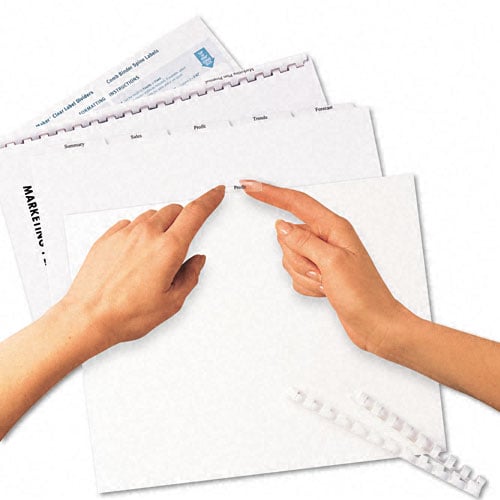 Avery 5-tab White 11" x 8.5" Clear Label Dividers 1 set - 11253