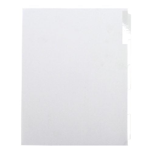 Avery 5-tab White 11" x 8.5" Clear Label Dividers 1 set - 11253