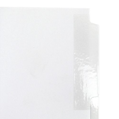 Avery 5-tab White 11" x 8.5" Clear Label Dividers 1 set - 11253