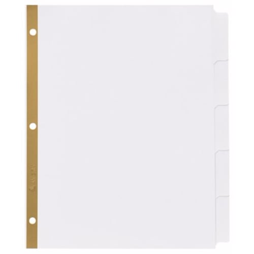 Avery 5-tab White Big Tab Write-On Dividers - 23075