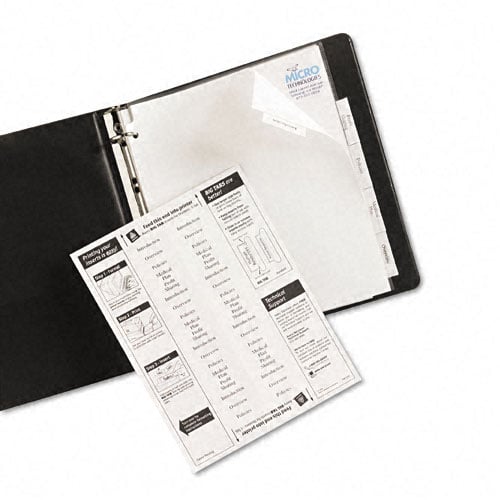Avery 5-tab White Paper WorkSaver Big Tab Clear Dividers - 11221 - Clearance Sale