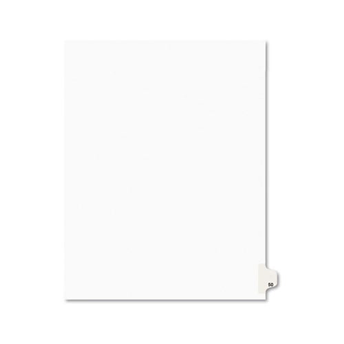 Avery 50 Individual Number Legal Index Avery Style Dividers 25pk - 1050 - Clearance Sale
