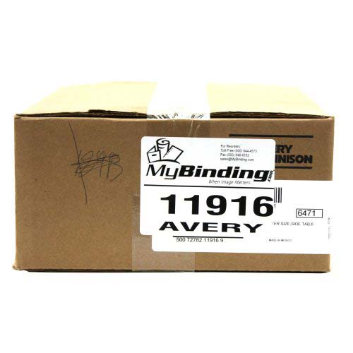 Avery 6 Individual Number Legal Index Avery Style Dividers 25pk - 11916