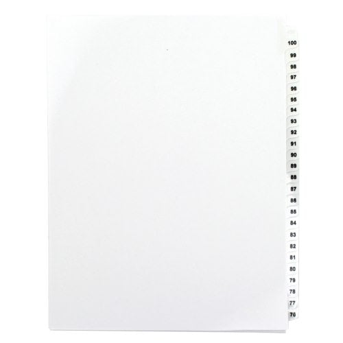 Avery 76-100/TOC Legal 11" x 8.5" Avery Style Collated Dividers - 11397 - Clearance Sale