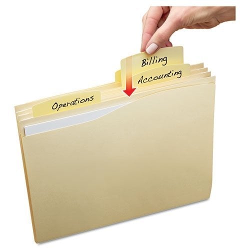 Avery 8.5" x 11" Manila Slide & Lift Tab File Folders with Plastic Tabs - 24pk