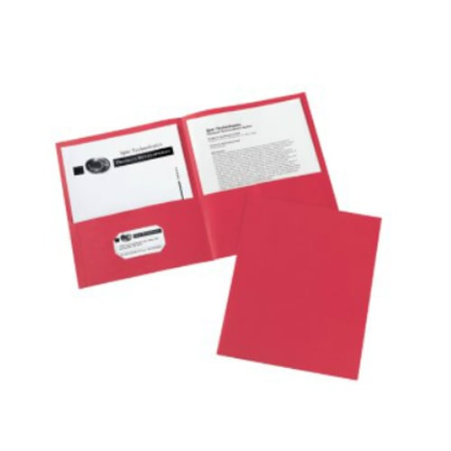 Avery Red Two-Pocket Folder 25pk - 47989 - Clearance Sale