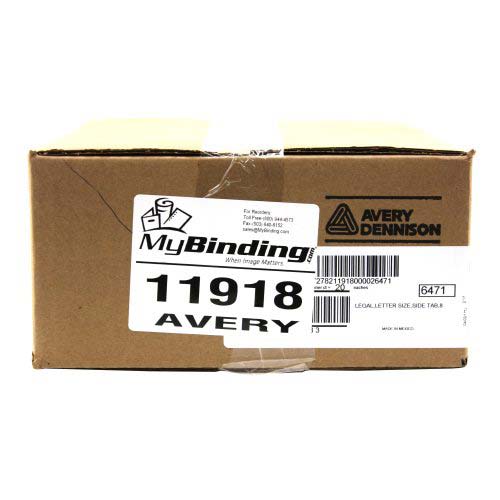 Avery 8 Individual Number Legal Index Avery Style Dividers 25pk - 11918