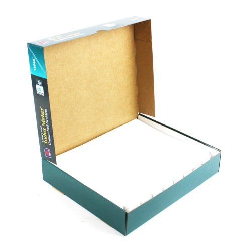 Avery 8-tab 11" x 8.5" Clear Label Unpunched Dividers 25pk - 11444