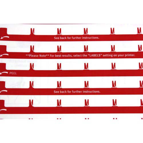 Avery 8-tab 11" x 8.5" Clear Label Unpunched Dividers 25pk - 11444