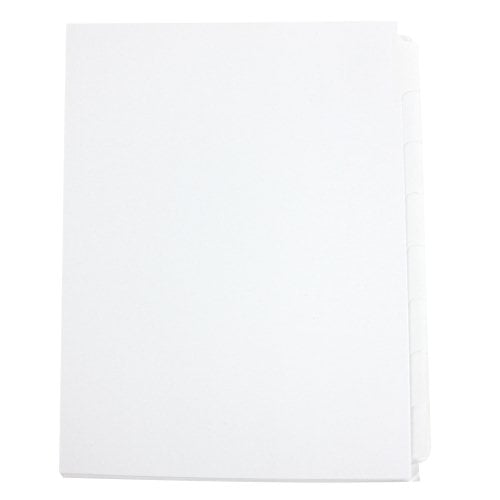 Avery 8-tab 11" x 8.5" Clear Label Unpunched Dividers 5pk - 11432 - Clearance Sale