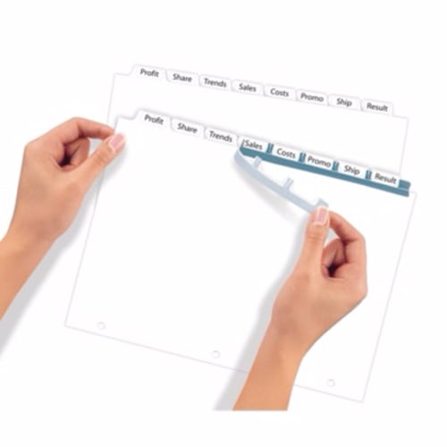 Avery 8-tab 11" x 8.5" Clear Label Dividers 1 set - 11417 - Clearance Sale