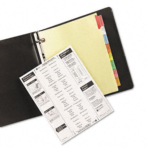 Avery 8-tab Big Tab Paper WorkSaver Multicolor Dividers - 23284 - Clearance Sale