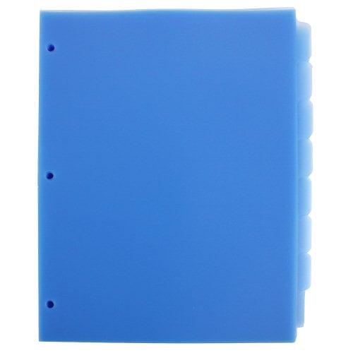 Avery 8-tab Blue 11" x 8.5" Translucent Dividers (5pk) - 12453