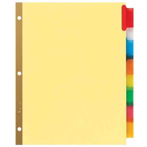 Avery 8-tab Buff Paper WorkSaver Big Tab Multicolor Dividers - AVE-11111 - Clearance Sale