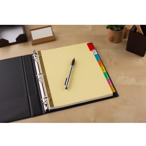 Avery 8-tab Buff Paper WorkSaver Big Tab Multicolor Dividers - AVE-11111 - Clearance Sale