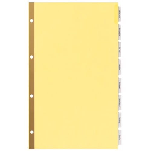 Avery 8-tab Clear WorkSaver Insertable Tab Dividers - 11116